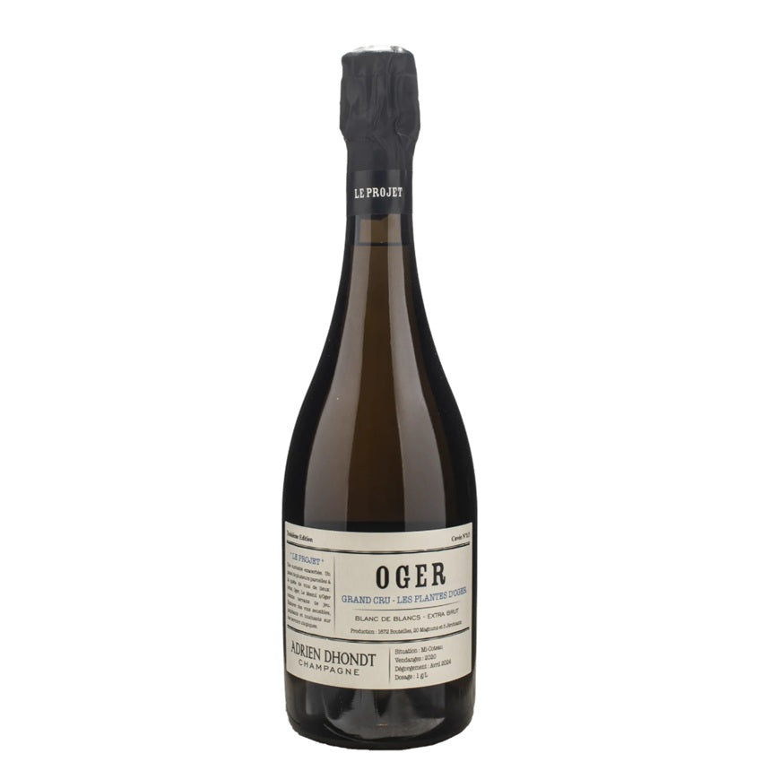 A bottle of Adriend Dhondt Les Plantes D'Oger Champagne at Perry's Palm Springs