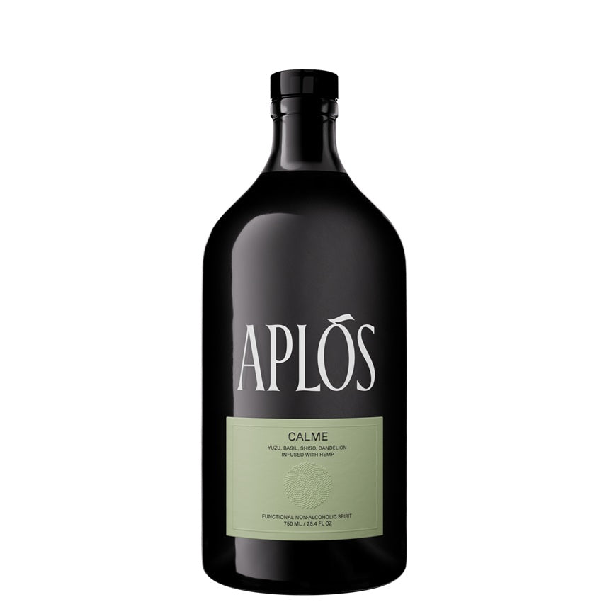 Black bottle of Aplós Calme at Perry's Palm Springs