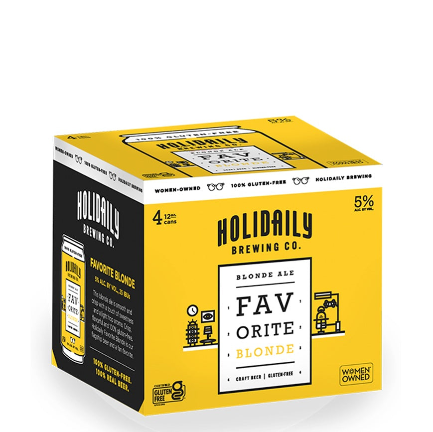 Holidaily Brewing Co. – “Favorite Blonde” Gluten-Free Blonde Ale, CO