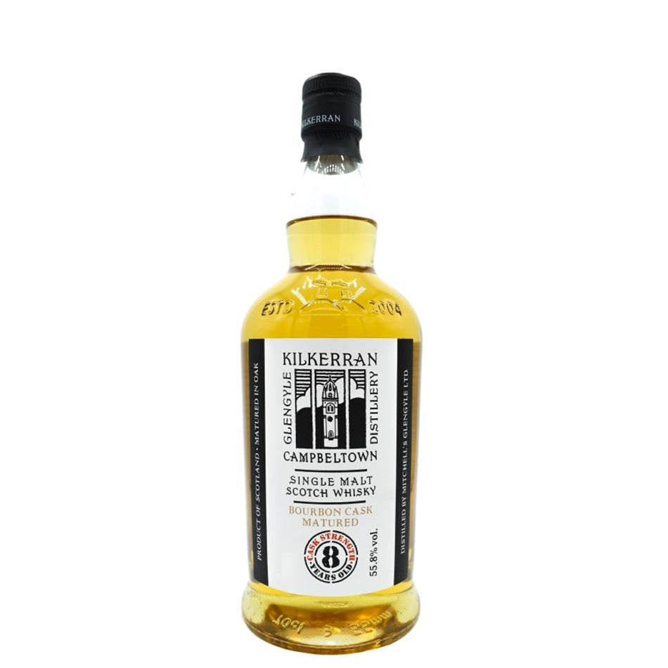 Glengyle Distillery - "Kilkerran" Bourbon Cask Matured 8 Yr Single Malt Scotch Whisky, Scotland