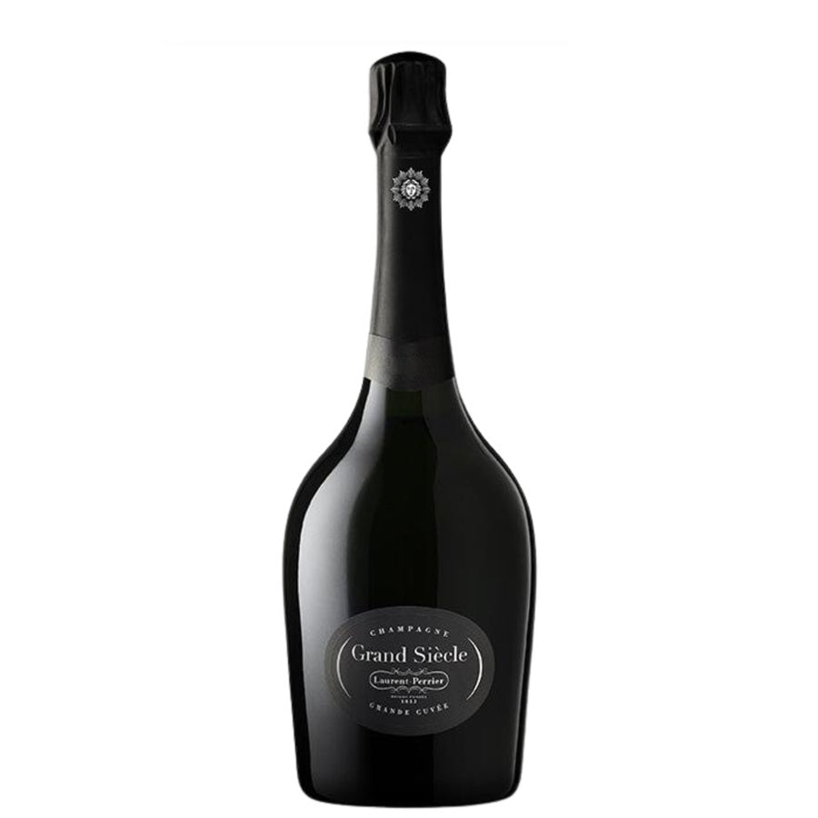 A bottle of Laurent Perrier Grand Siecle, available at our Palm Springs wine store, Perry's.
