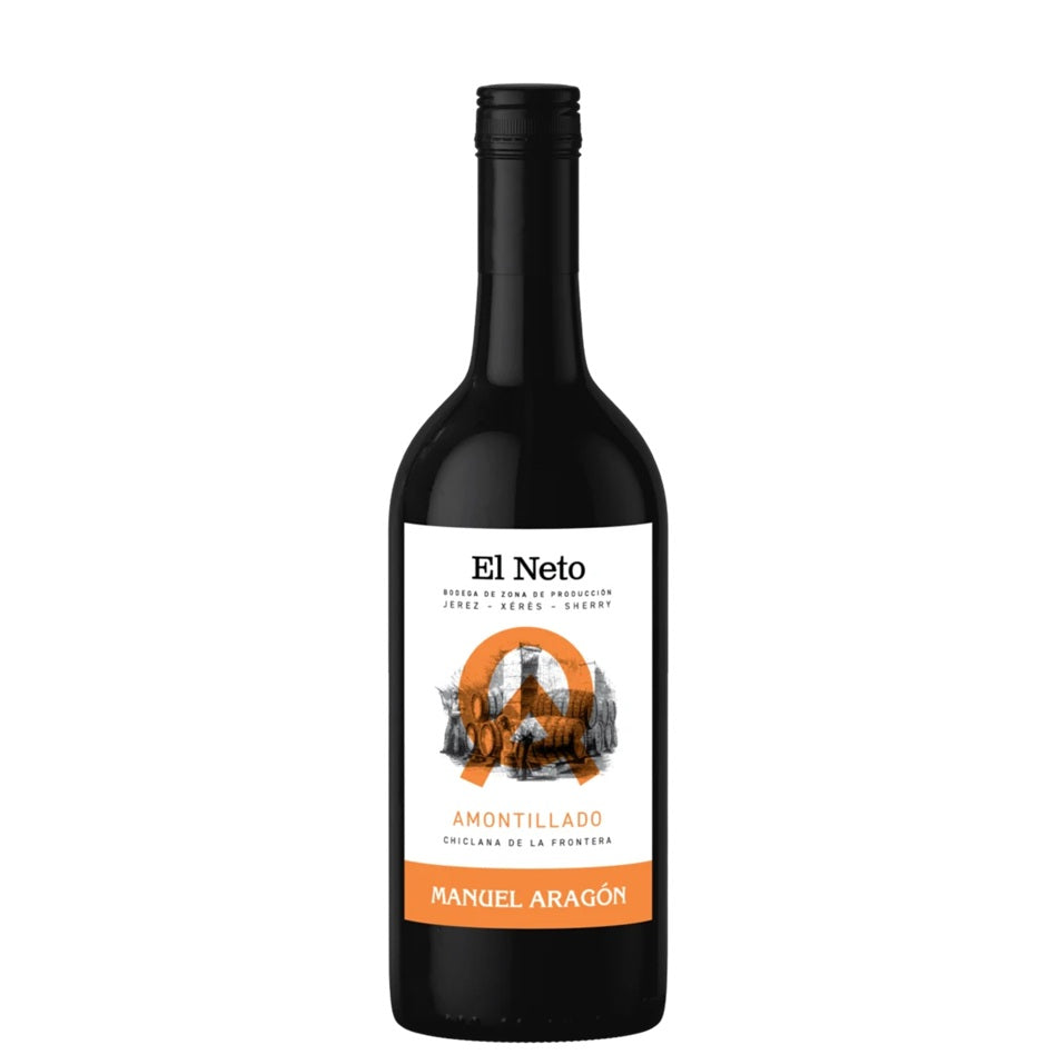 A bottle of El Neto Amontillado sherry at Perry's Palm Springs