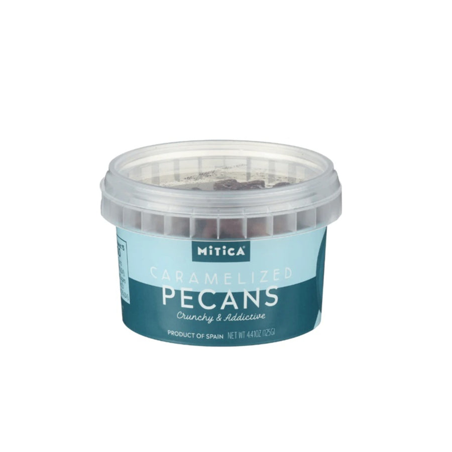 Container of Mitica Caramelized Pecans at Perry's Palm Springs
