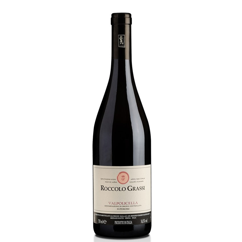 A bottle of Roccolo Grassi Valpolicella, available at our Palm Springs wine store, Perry's.