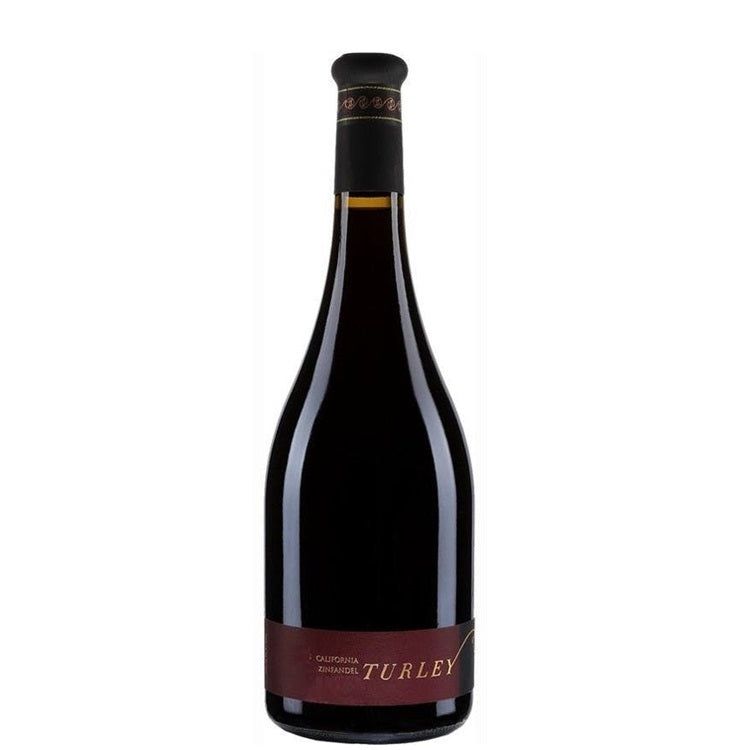 A bottle of Turley Pesenti Zinfandel, available at our Palm Springs wine store, Perry's.