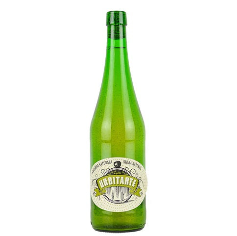 A bottle of Urbitarte Cider, available at our Palm Springs liquor store, Perry's.